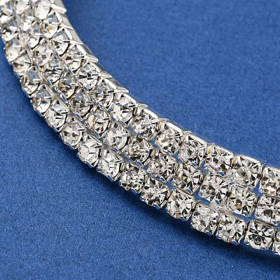 Crystal Rhinestone Choker Necklaces LS-NJEW-L176-02S-1