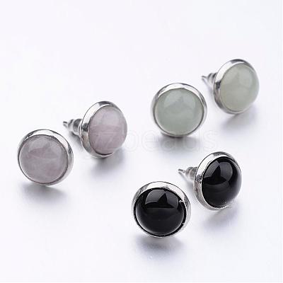 304 Stainless Steel Stud Earrings EJEW-JE02139-1