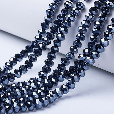 Electroplate Glass Beads Strands LS-EGLA-A044-P3mm-A18-1