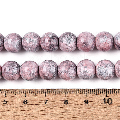 Baking Paint Glass Beads Strands DGLA-N016-10mm-03-1