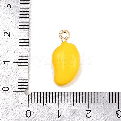Fruit Alloy Enamel Pendants ENAM-P264-02I-G-1