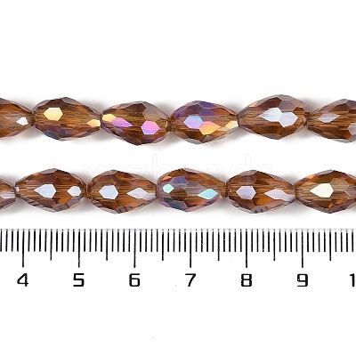 Transparent Electroplate Glass Beads Strands LS-EGLA-N013-T10mm-B16-1