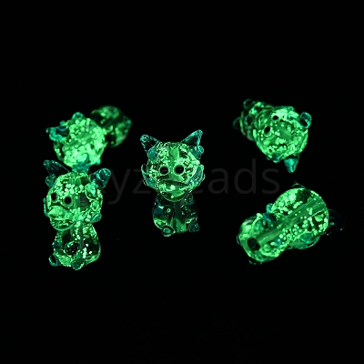 Luminous Handmade Lampwork Beads Strands LAMP-Z007-03G-1