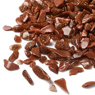 Synthetic Goldstone Chip Beads G-I350-01-1