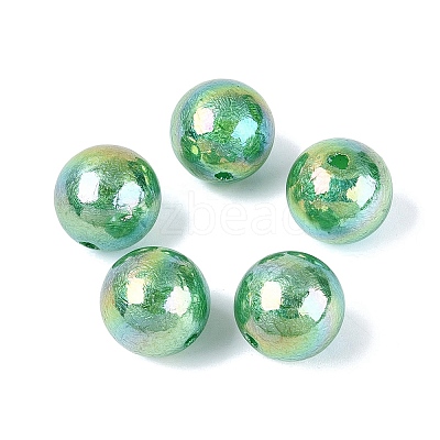 UV Plating Opaque Acrylic Beads SACR-Q005-01C-1