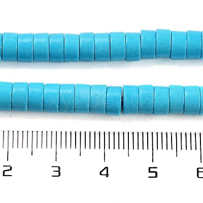 Synthetic Turquoise Beads Strands TURQ-G110-6x3mm-06-1