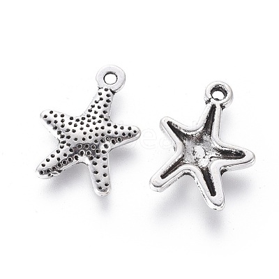 Tibetan Style Alloy Starfish/Sea Stars Charms LF0463Y-NF-1