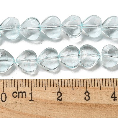 Baking Paint Transparent Glass Beads Strands DGLA-A08-T8mm-KD05-1