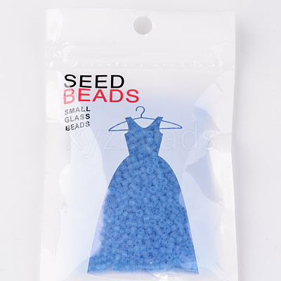 8/0 Frosted Round Glass Seed Beads X-SEED-A008-3mm-M3-1