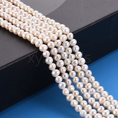 Natural Cultured Freshwater Pearl Beads Strands PEAR-R063-07A-1