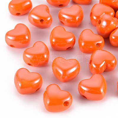 Opaque Acrylic European Beads MACR-S372-03B-84-1