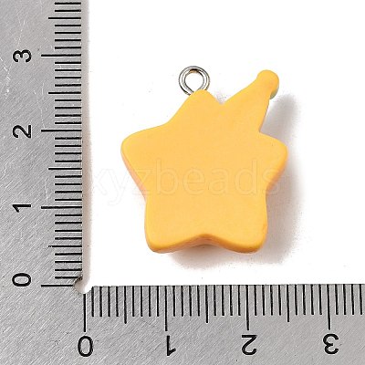 Opaque Resin Pendants RE-CBAAB56-03-1
