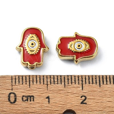 Ion Plating(IP) 304 Stainless Steel Enamel Beads STAS-Q318-10A-1
