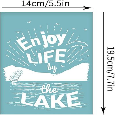 Self-Adhesive Silk Screen Printing Stencil DIY-WH0173-010-1
