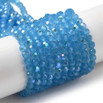 Imitation Jade Glass Beads Strands EGLA-A035-J4mm-L07-1