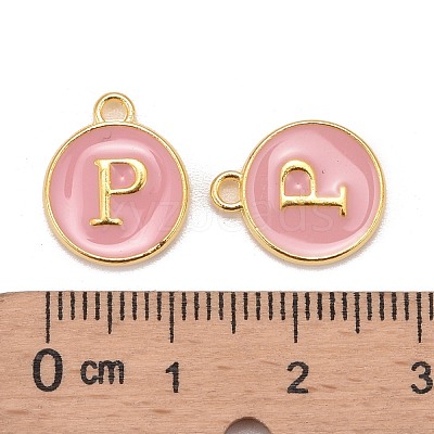 Golden Plated Alloy Enamel Charms ENAM-S118-07P-1