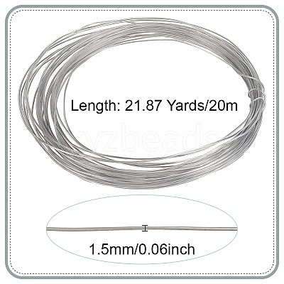 1 Roll 20M Plastic Coated Aluminum Wire OCOR-BC0007-82B-1