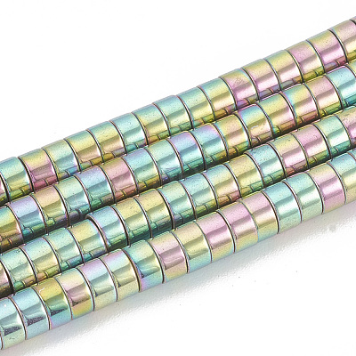 Electroplate Non-magnetic Synthetic Hematite Beads Strands G-T061-141C-1