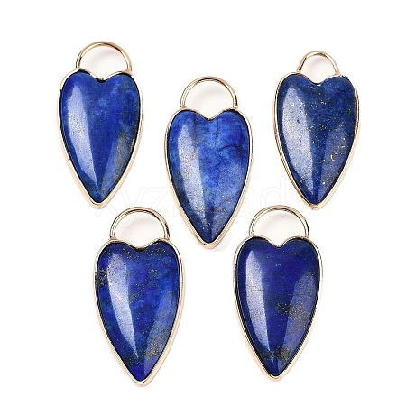 Dyed Natural Lapis Lazuli Pendants G-G193-02G-01-1