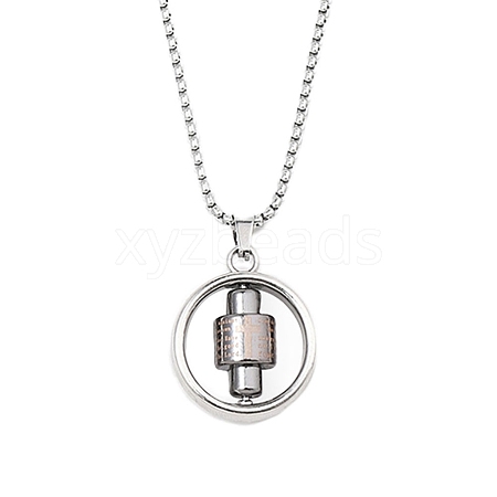 Zinc Alloy Pendant Necklaces NJEW-M211-14C-PB-1