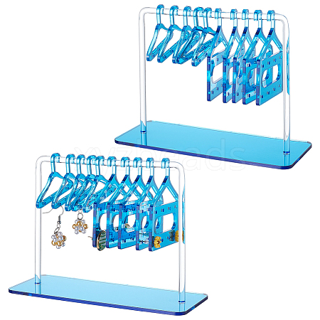   2 Sets Acrylic Earring Display Hanger Rack EDIS-PH0001-42B-1