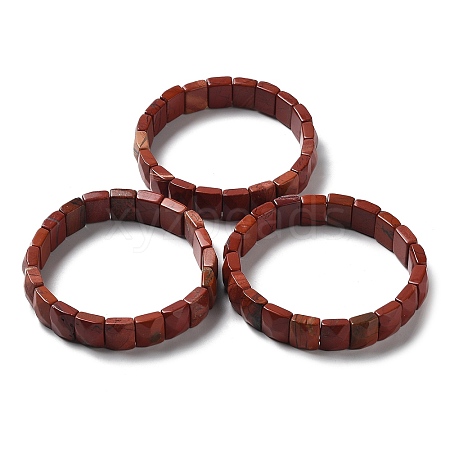 Natural Red Jasper Stretch Bracelets BJEW-F406-B27-1