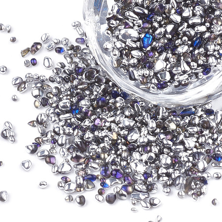 Plated Glass Seed Beads SEED-S016-13-1