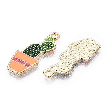 Alloy Enamel Pendants ENAM-G212-14G-02-1