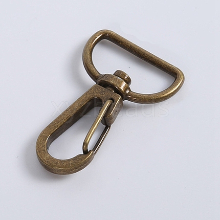 Zinc Alloy Swivel Clasps FIND-WH0059-39AB-1
