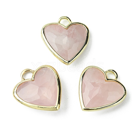 Natural Rose Quartz Pendants G-O204-01E-1