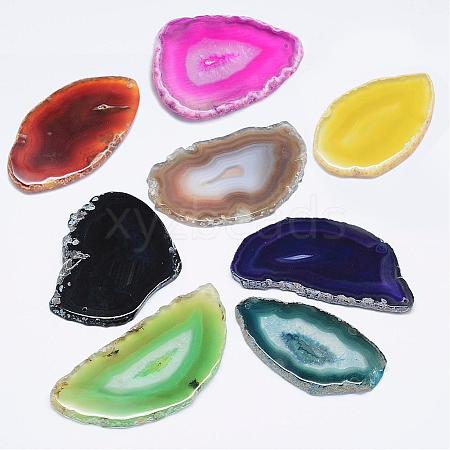 Natural Agate Pendants G-F428-A-1