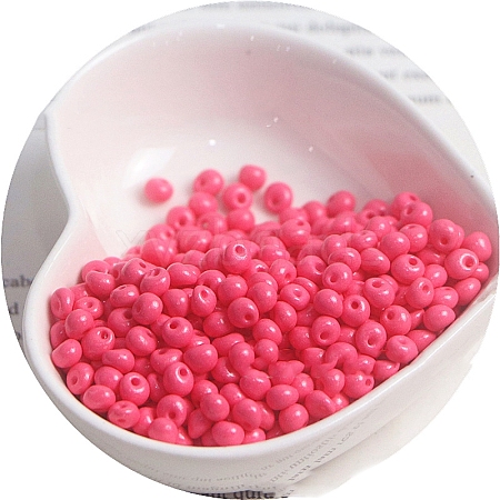 Macaron Baking Paint Glass Seed Beads PW-WGB8861-19-1