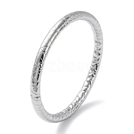 304 Stainless Steel Grooved Bangles BJEW-G686-03P-1