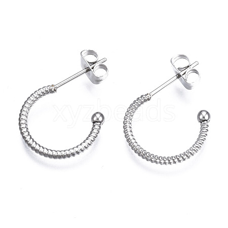 Non-Tarnish 316 Surgical Stainless Steel Stud Earrings EJEW-N097-054P-1