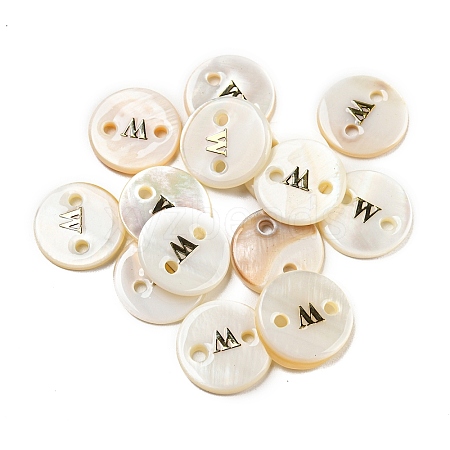 Freshwater Shell Buttons BUTT-Z001-01W-1