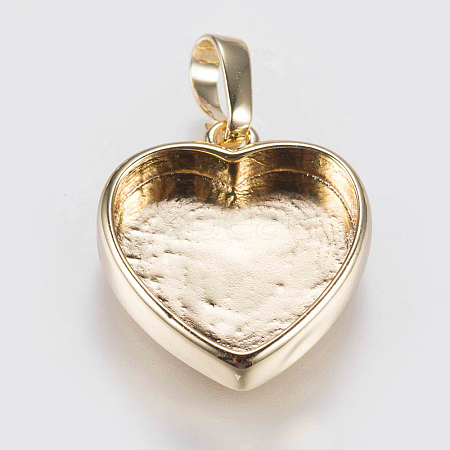 Brass Pendant Cabochon Settings LS-KK-G338-11G-1