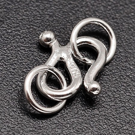 Sterling Silver S-Hook Clasps STER-F014-01B-1