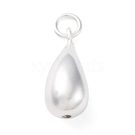 925 Sterling Silver Teardrop Pendants STER-G045-16S-1