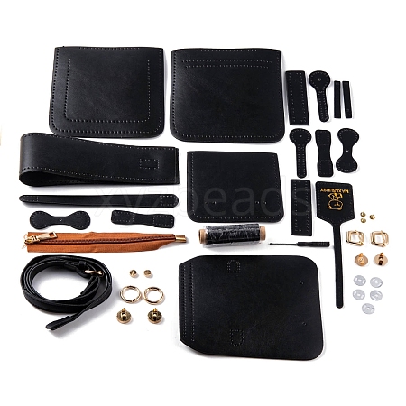 DIY Sew on PU Leather Women's Crossbody Bag Making Kit DIY-WH0386-86A-1