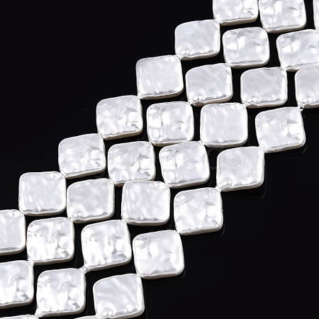 ABS Plastic Imitation Pearl Beads Strands KY-N015-03-B01-1