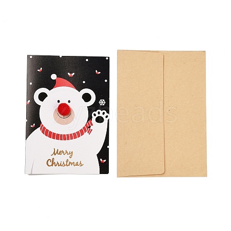 Rectangle Paper Greeting Card AJEW-P123-B02-1