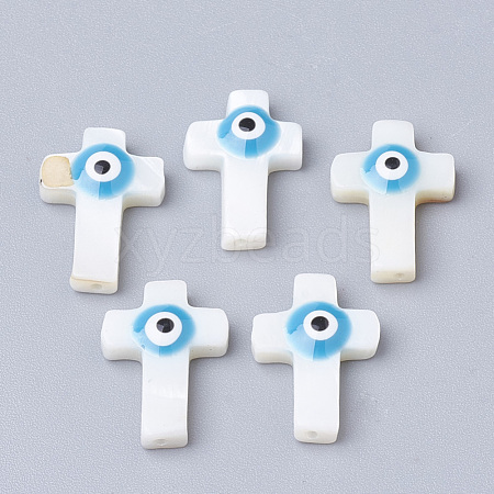 Natural Freshwater Shell Beads SHEL-Q017-09A-1