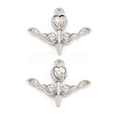 Alloy with Rhinestone Pendants RB-CBA7AC6-15P-02-1