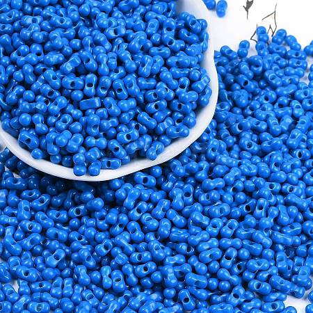 Baking Paint Glass Seed Beads SEED-K010-A15-1