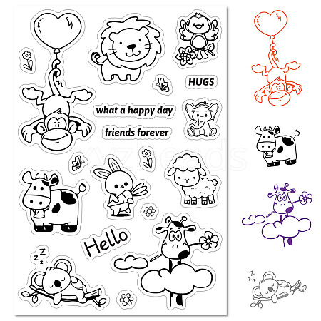 Custom PVC Plastic Clear Stamps DIY-WH0439-0040-1