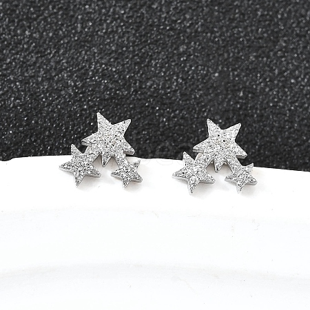 304 Stainless Steel Stud Earrings EJEW-H161-01P-B-1