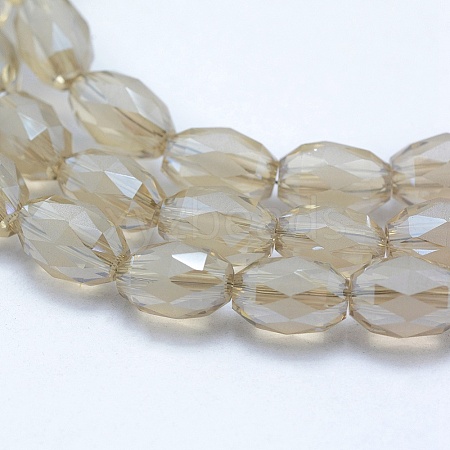 Electroplate Glass Beads EGLA-G023-M-PL04-1