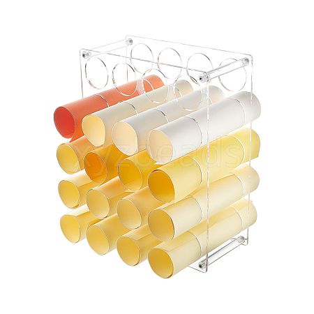 20-Hole Vinyl Roll Storage Rack ODIS-WH0029-61-1