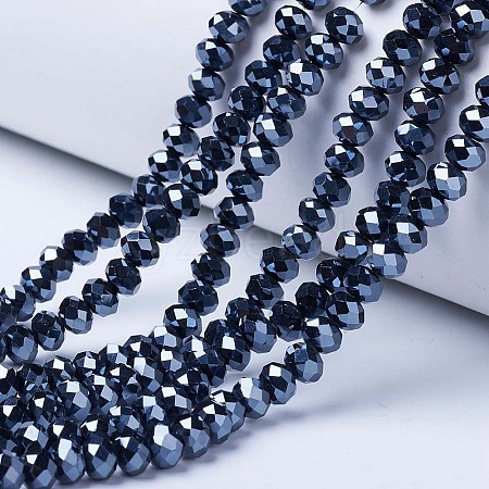 Electroplate Glass Beads Strands LS-EGLA-A044-P3mm-A18-1