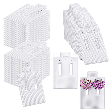 PVC Earring Organizer Display Stands for Jewelry Display Rack EDIS-WH0011-06F-1